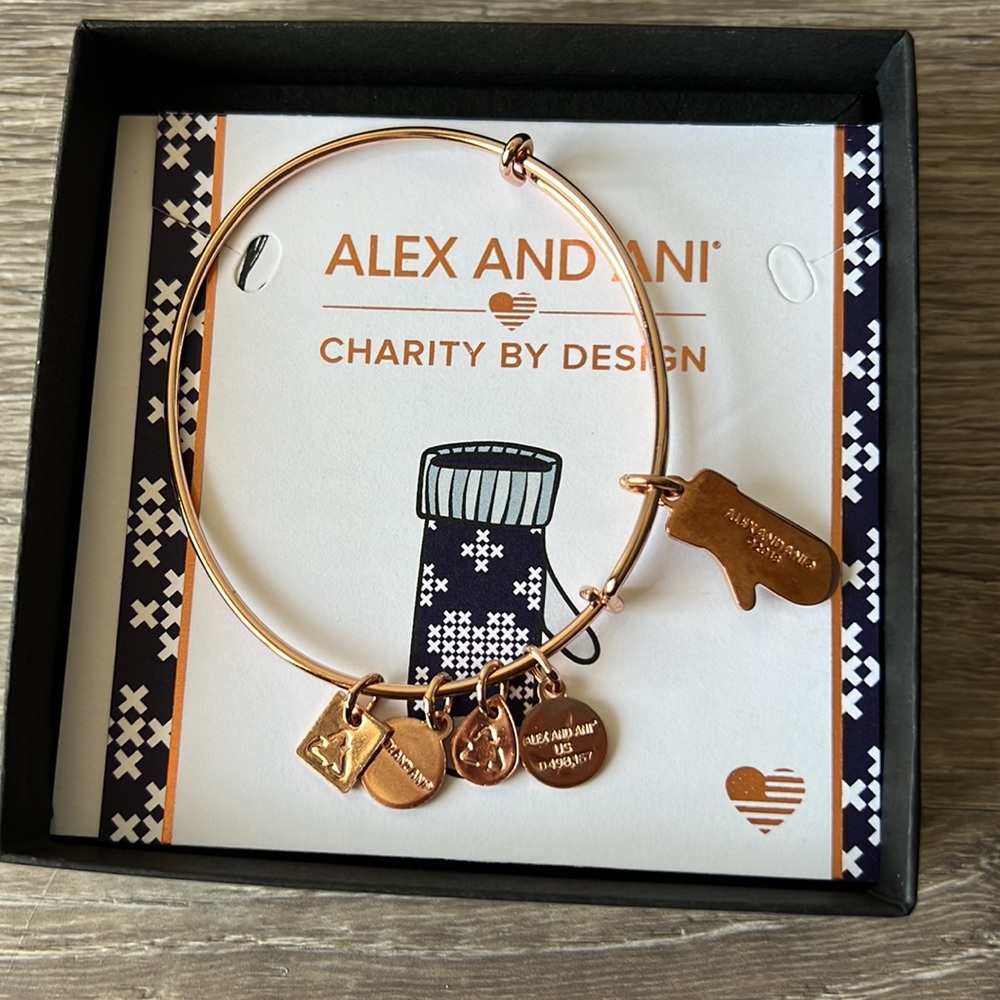 Alex And Ani Mitten Bracelet Brand New in Box - Picture 2 of 4
